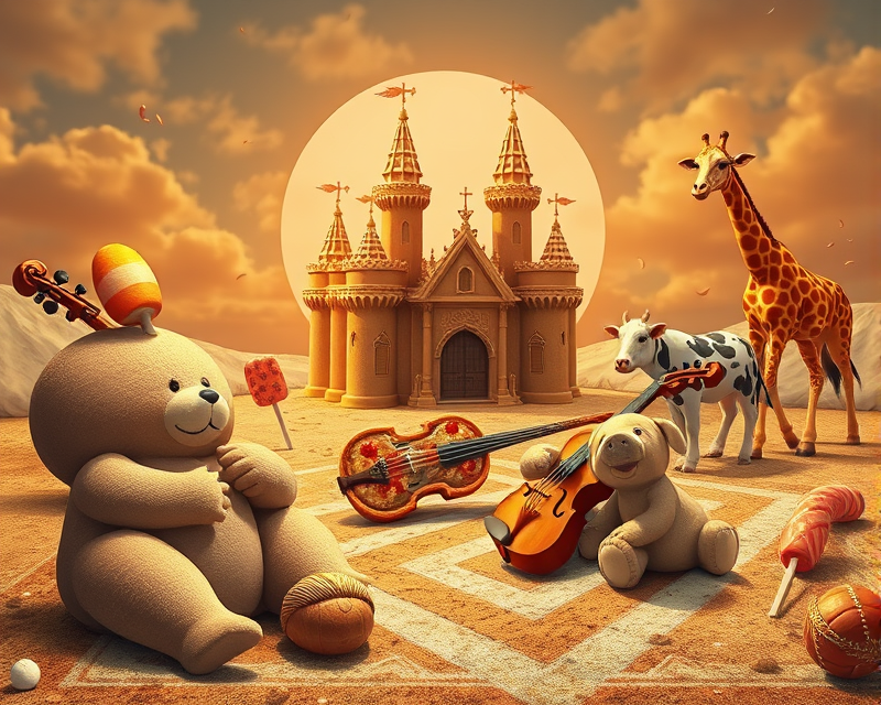 gold, tattoo, cotton candy, gingerbread, carpet, violin, seal, sandcastle, bear, pretzel, piglet, circle, napkin, guitar, pepperoni, cow, acorn, baseball, popsicle, giraffe